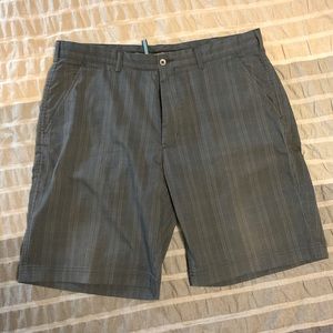 AUR Dark Grey & Blue Golf Shorts Size 38